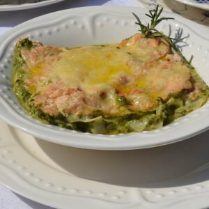 Lasaña Salmón Espinacas